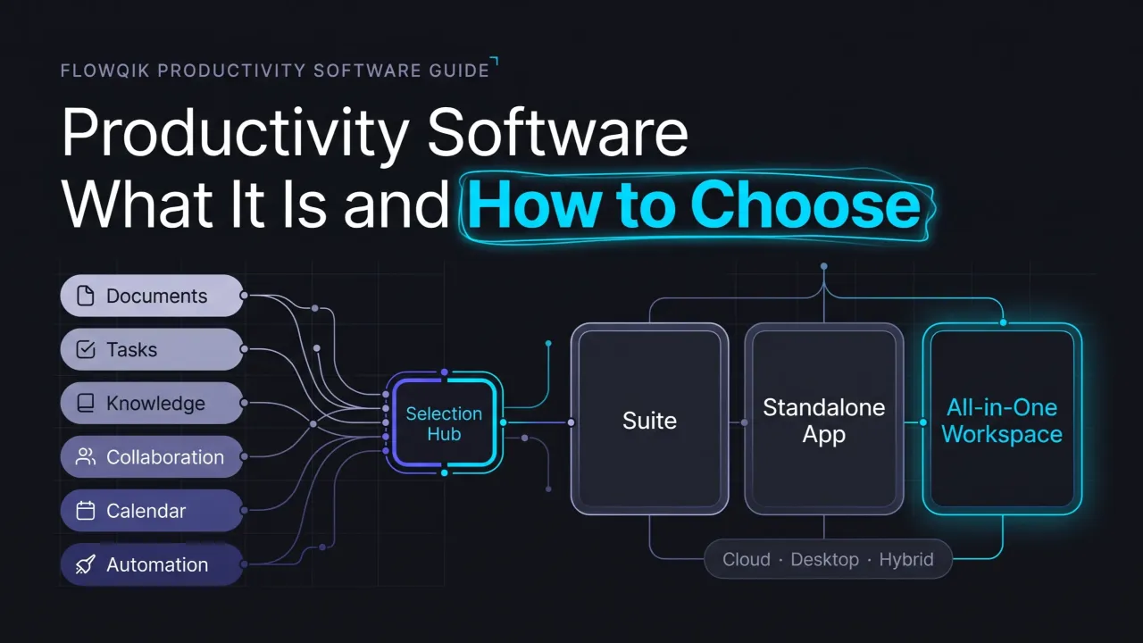 What Productivity Software Is, the Main Types and How to Choose the Right One